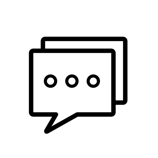 Square speech balloon