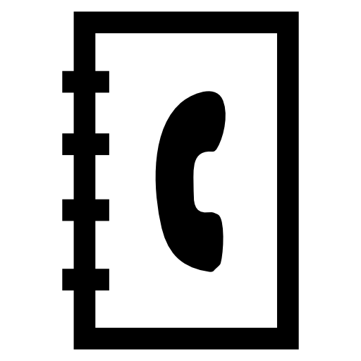 Telephone directory interface symbol