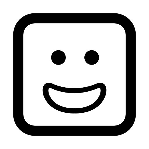 Smiling square face