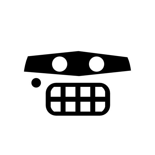 Emoticon criminal face with eyes mask