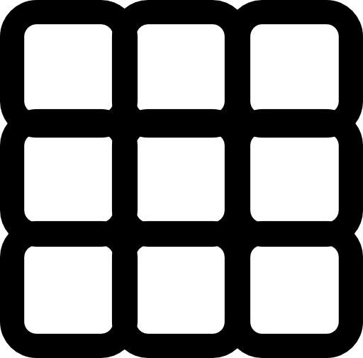 Nine outlined squares structure