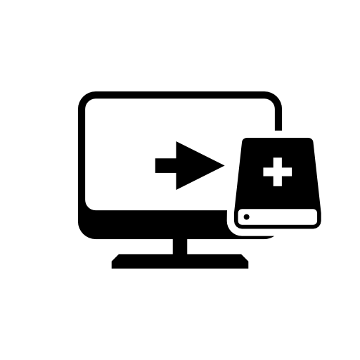 Computer to external storage drive