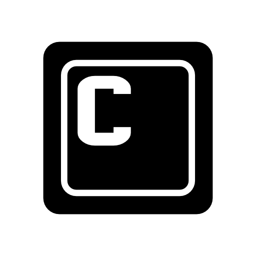 Letter C key on keyboard