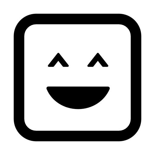 Smiley square face