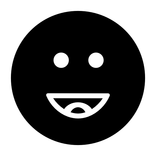 Happy smiling emoticon square face