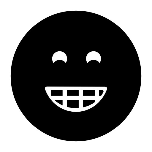 Smiling emoticon square face