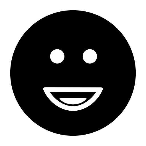 Smiley of square rounded face