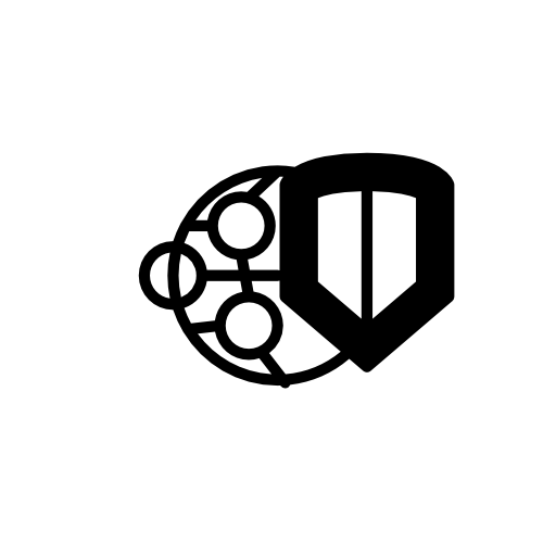 World security circular symbol