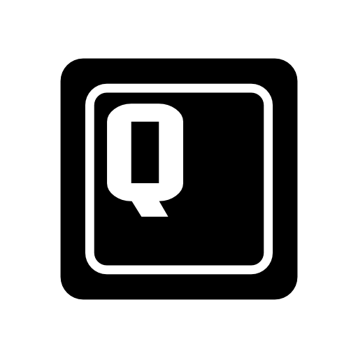 Letter q key on keyboard