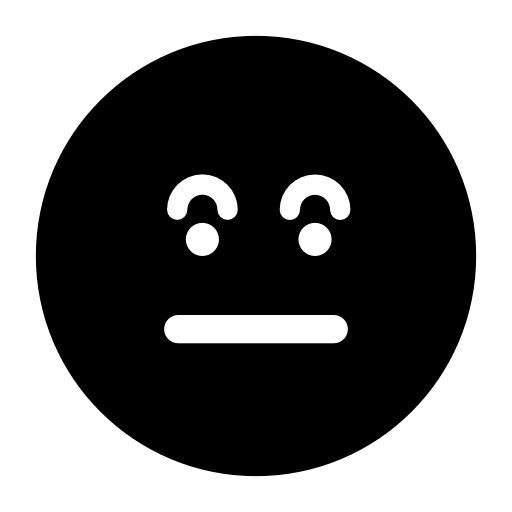 Surprised emoticon square face