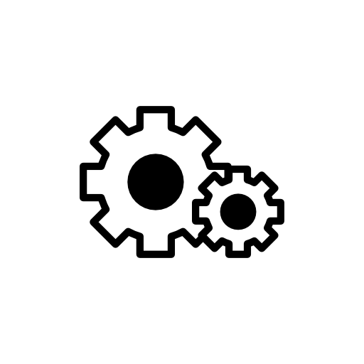 Cogwheels couple of two sizes