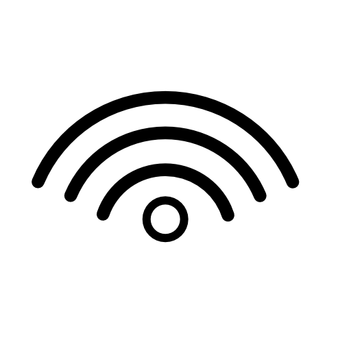 Internet phone connection interface symbol