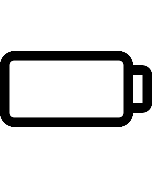 Empty battery outline