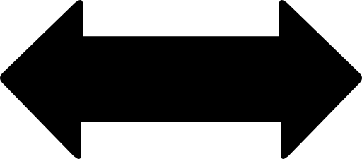 Double arrow point to left and right. expand