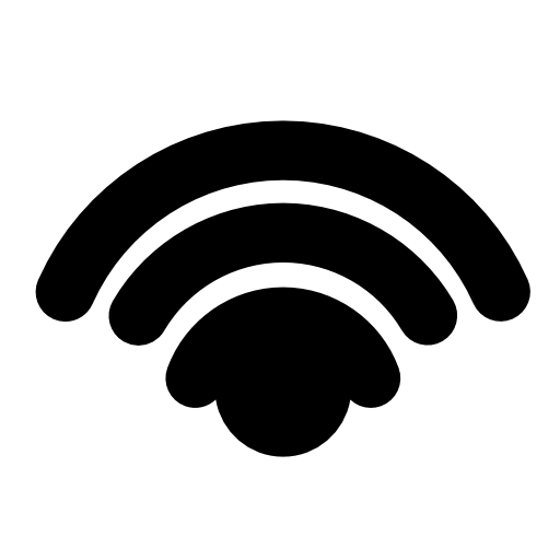 Wifi signal interface symbol