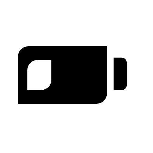 Battery charge level interface symbol