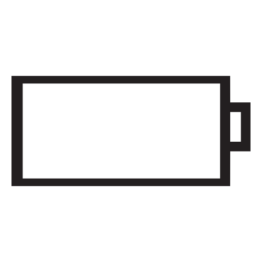 Empty battery outline