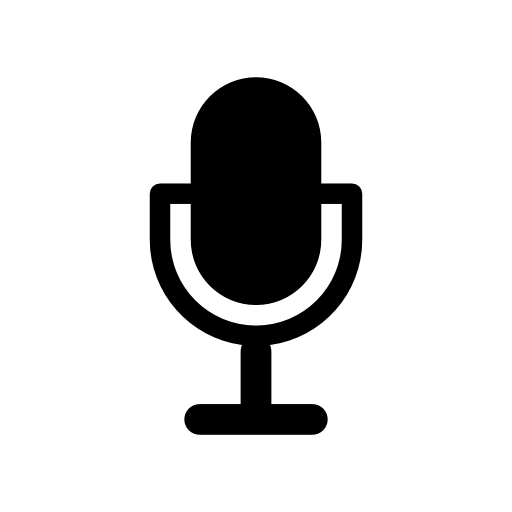 Microphone black shape