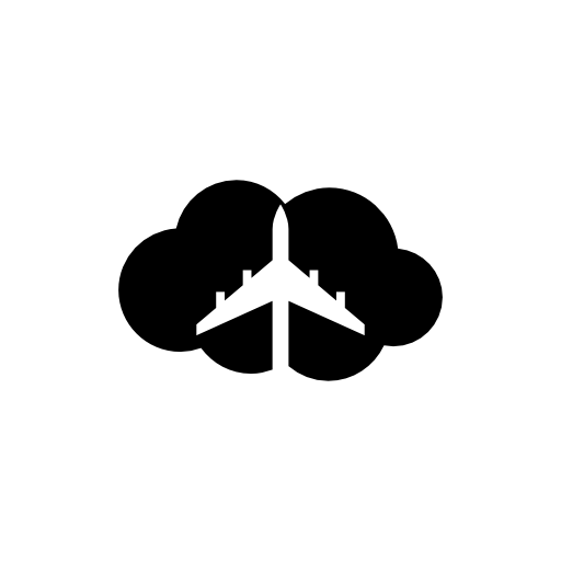 Travel on cloud symbol