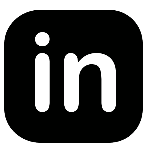 Linkedin black square