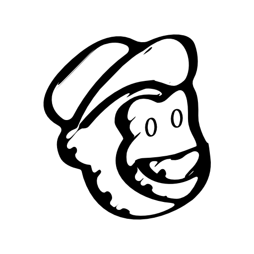 Mailchimp sketched social logo outline