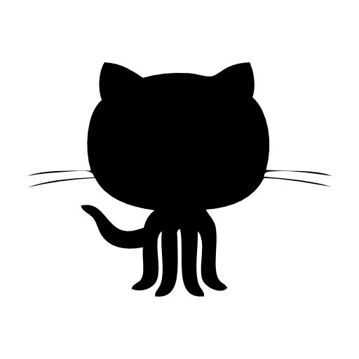 Github logo black shape