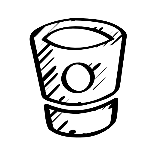 Bitbucket sketched social logo outline