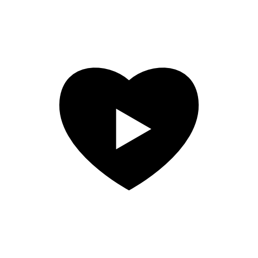 Heart play button