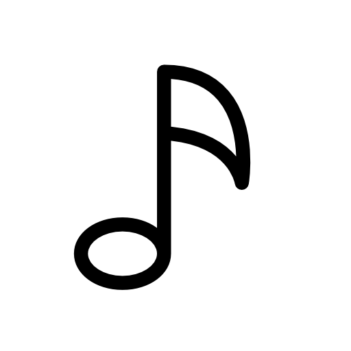 Musical note outline