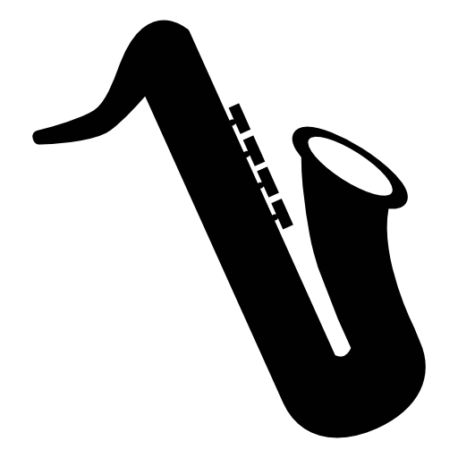 Saxophone musical instrument, IOS 7 interface symbol