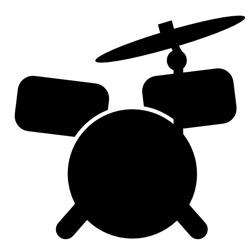 Drum set cartoon variant