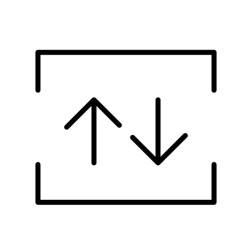 Museum elevator signal with up and down arrows