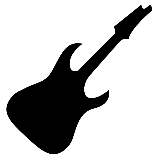 Electric guitar silhouette