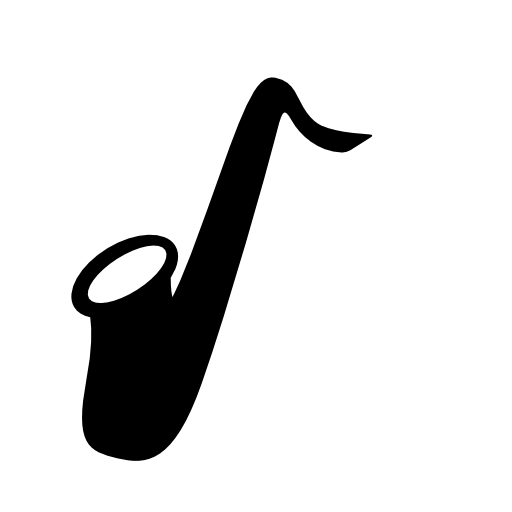 Saxophone silhouette