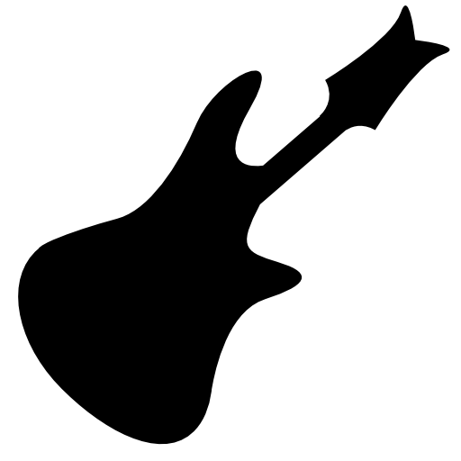 Bass guitar silhouette