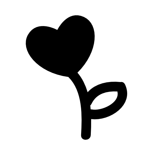 Heart shaped flower