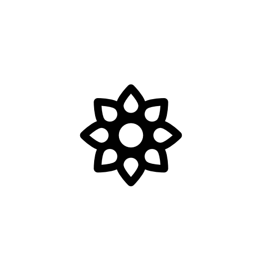 Tiny flower outline