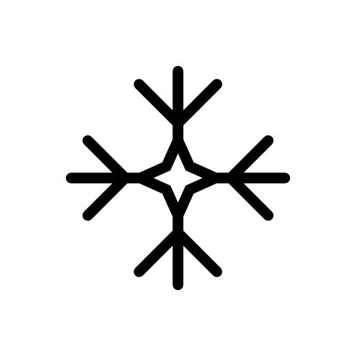 Snowflake thin outline