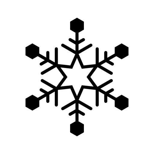 Snowflake with six point star