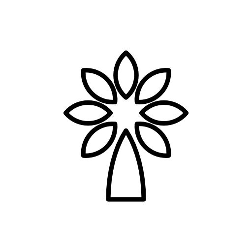 Plant flower outline