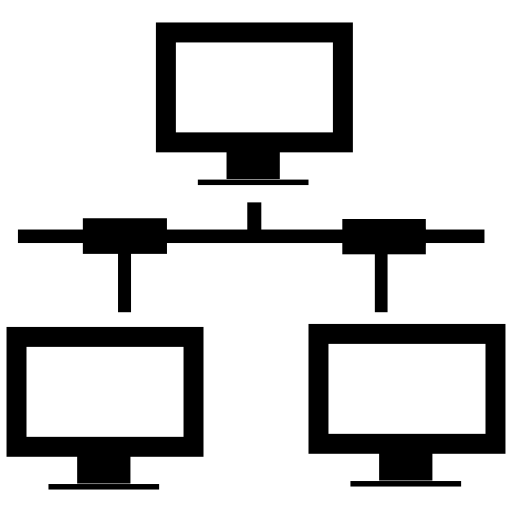 Computers network interface symbol