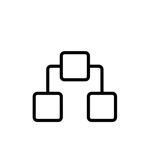 Network outline symbol in a circle