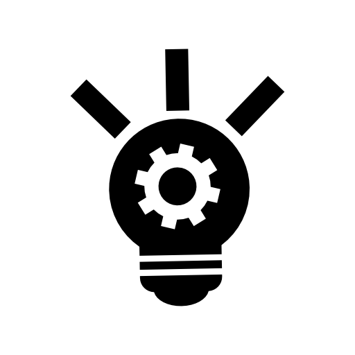 Lightbulb with a gear inside