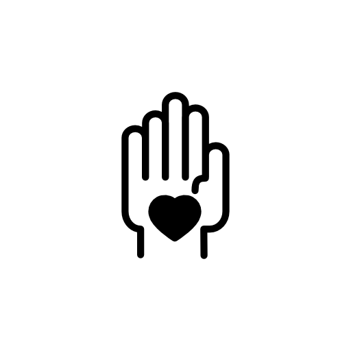 Hand with a heart