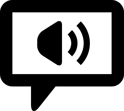 Speaker inside a dialogue box