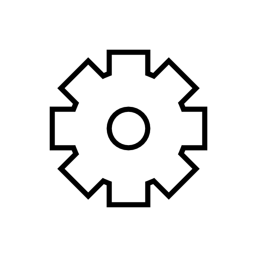 Big cogwheel outline