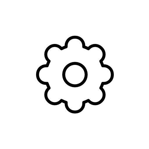 Cogwheel outline