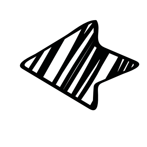 Sketched left arrow