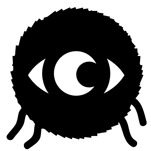 Eye monster with feet