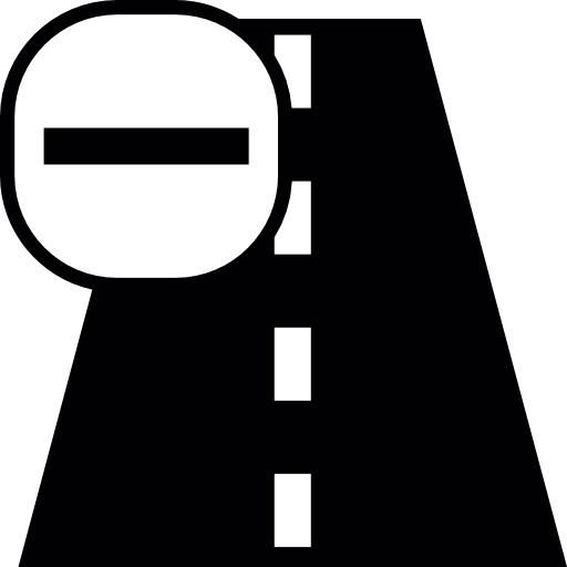 Route with a minus sign